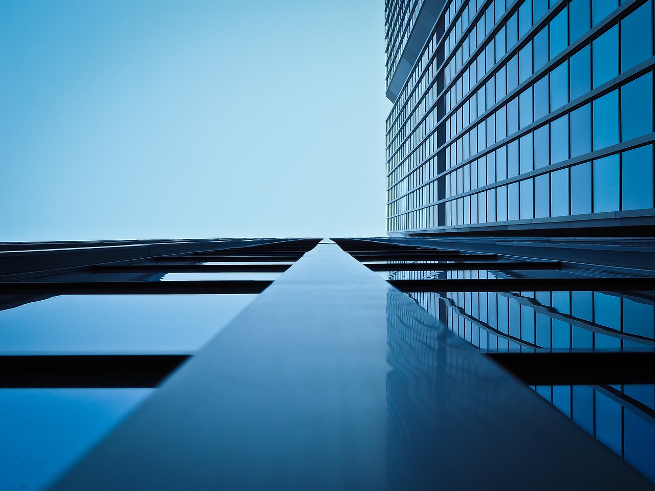 Architectural interior of vacant commercial property