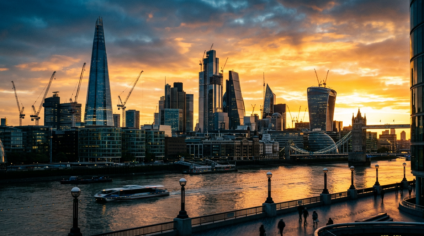 London skyline at dawn reflecting the scale of the 2026 business rates revaluation